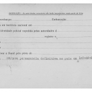 Ficha Consular de Qualificação 07.1945 - Verso
